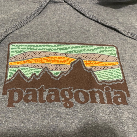 Patagonia Brand Women's Large blue Hoodie Sweatshirt NWOT Lightweight - Picture 2 of 6